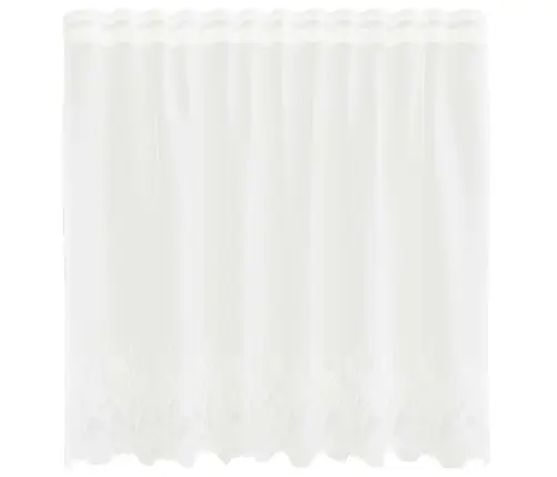 Lina Kardin Kardinatega Lilled Valge 80 X 150 Cm Polüester