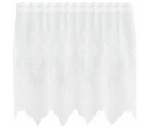 Nėrinių Užuolaida Su Užuolaidomis Balta 150X100Cm Poliesteris