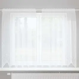 Užuolaidos Su Užuolaidomis Balta 500X100Cm Poliesteris