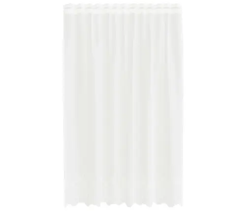 Aizkari Ar Aizkariem Balts 150 X 200 Cm Poliesters Vidaxl