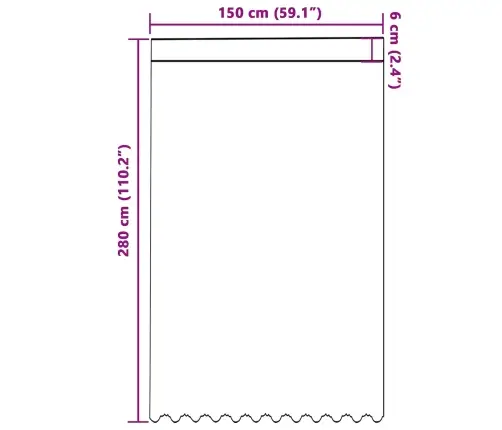 Lina Kardin Kardinatega Lilled Valge 280 X 150 Cm Polüester