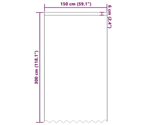 Aizkari Ar Aizkariem Balts 150 X 300 Cm Poliesters Vidaxl Aizkari Ar Aizkariem Balts 150 X 300 Cm Poliesters Vidaxl