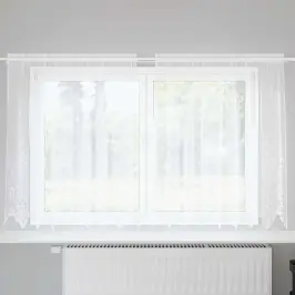 Užuolaidos Su Užuolaidomis Balta 500X100Cm Poliesteris