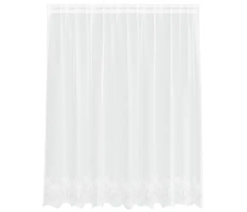 Lina Kardin Kardinatega Lilled Valge 140 X 200 Cm Polüester