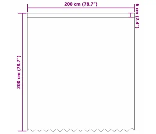 Aizkari Ar Aizkariem Ziedu Raksts Balts 200 X 200 Cm Poliesters Vidaxl