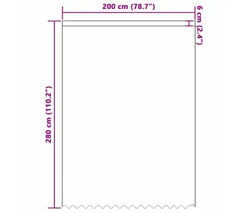 Lina Kardin Kardinatega Valge 200X280Cm Polüester