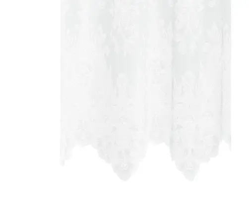 Aizkari Ar Aizkariem Balts 300 X 80 Cm Poliesters Vidaxl