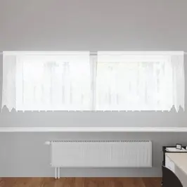 Užuolaidos Su Užuolaidomis Balta 500X100Cm Poliesteris