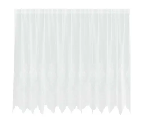 Nėrinių Užuolaida Balta 300 X 140 Cm Poliesteris