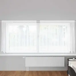 Užuolaidos Su Užuolaidomis Balta 500X100Cm Poliesteris
