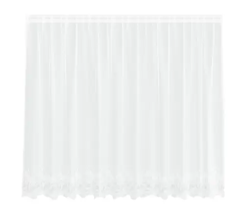 Aizkari Ar Aizkariem Balts 300 X 180 Cm Poliesters Vidaxl