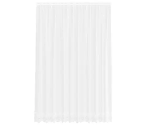 Lina Kardin Kardinatega Lilled Valge 260 X 300 Cm Polüester