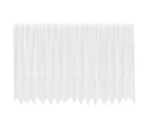 Nėrinių Užuolaida Su Užuolaidomis Balta 400X160Cm Poliesteris