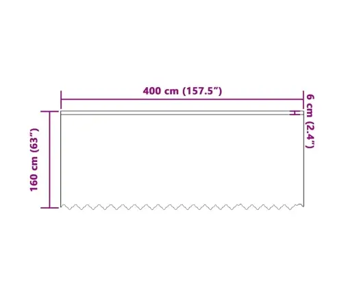 Nėrinių Užuolaida Su Užuolaidomis Balta 400X160Cm Poliesteris