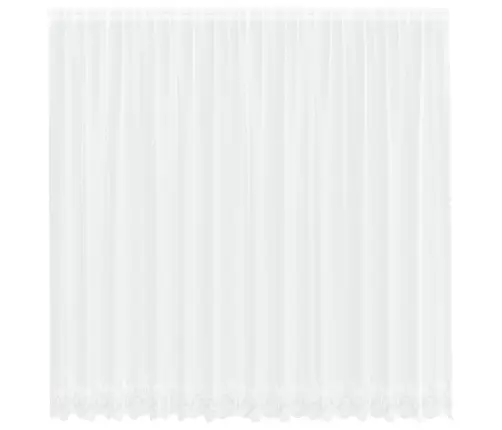 Lina Kardin Kardinatega Lilled Valge 245 X 400 Cm Polüester