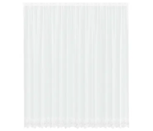 Lina Kardin Kardinatega Lilled Valge 280 X 400 Cm Polüester