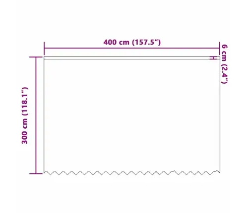 Lina Kardin Kardinatega Valge 400 ×300 Cm Polüester