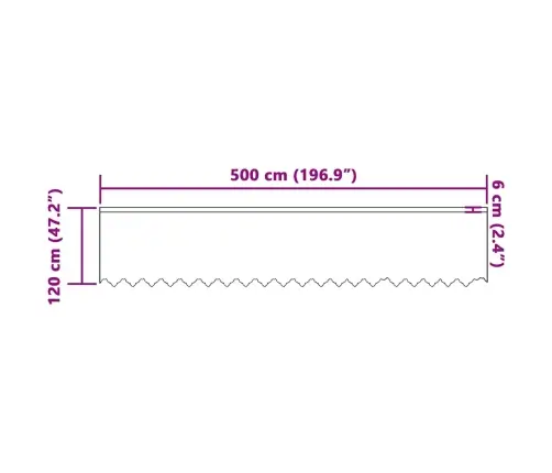 Lina Kardin Kardinatega Valge 500 X 120 Cm Polüester