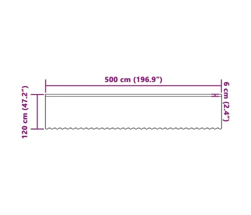 Mežģīņu Aizkars Ar Aizkariem Balts 500 X 120 Cm Poliesters Vidaxl