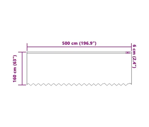 Aizkari Ar Aizkariem Balts 500 X 160 Cm Poliesters Vidaxl