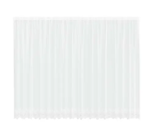 Lina Kardin Kardinatega Lilled Valge 200 X 500 Cm Polüester