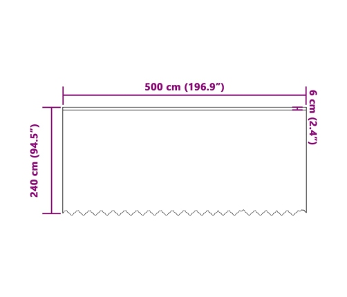 Kardinaid Kardinatega Valge 500X100Cm Polüester