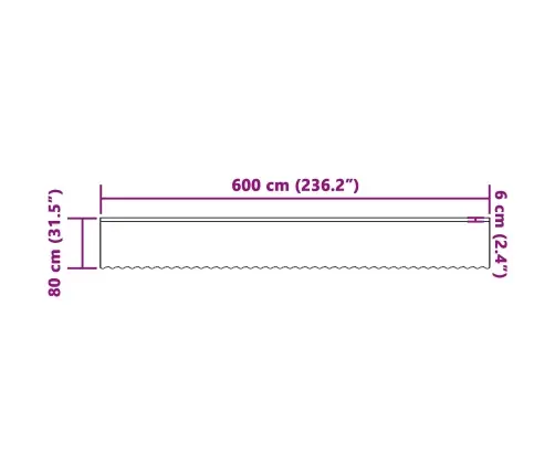 Lina Kardin Kardinatega Lilled Valge 80 X 600 Cm Polüester