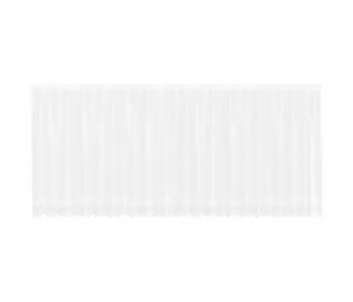 Lina Kardin Kardinatega Lilled Valge 180 X 600 Cm Polüester