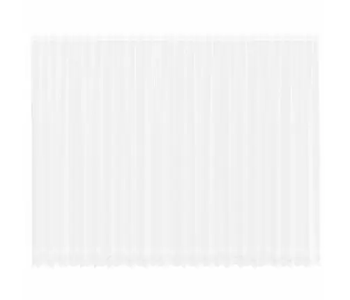 Lina Kardin Kardinatega Lilled Valge 280 X 600 Cm Polüester