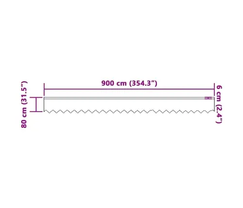 Aizkari Ar Aizkariem Balts 900 X 80 Cm Poliesters Vidaxl