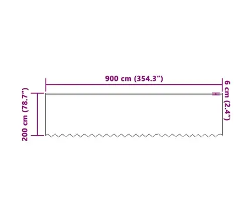 Aizkari Ar Aizkariem Balts 900 X 200 Cm Poliesters Vidaxl