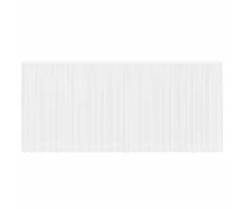 Aizkari Ar Aizkariem Ziedu Raksts Balts 900 X 240 Cm Poliesters Vidaxl