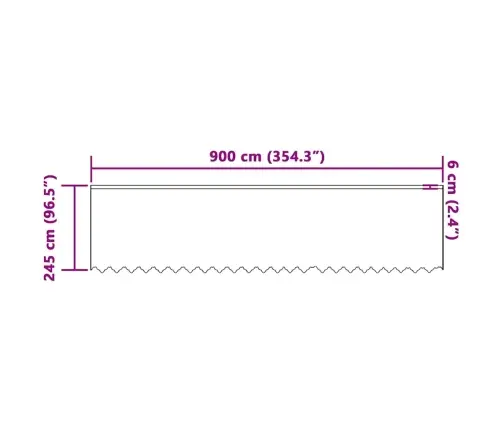 Lina Kardin Kardinatega Valge 900X245Cm Polüester Lina Kardin Kardinatega Valge 900X245Cm Polüester