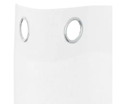 Aizkari Ar Aizkariem 2 Pcs Balta 140 X 245 Cm Poliesters Vidaxl