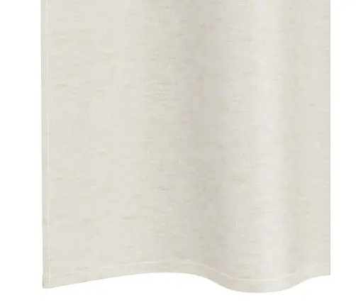 Aizkari Ar Aizkariem 2 Pcs Krēmkrāsa 140 X 140 Cm Poliesters Vidaxl