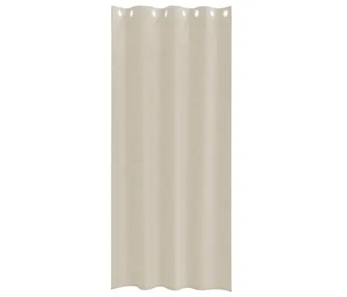 Aizkari Ar Aizkariem 2 Pcs Smiltis 140 X 225 Cm Poliesters Vidaxl
