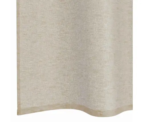 Voile Užuolaida 2 Pcs Smėlio 140X245Cm Poliesteris Voile Užuolaida 2 Pcs Smėlio 140X245Cm Poliesteris