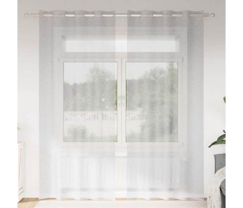 Aizkari Ar Aizkariem 2 Pcs Gaiši Pelēka 140 X 225 Cm Poliesters Vidaxl