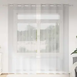 Aizkari Ar Aizkariem 2 Pcs Gaiši Pelēka 140X175Cm Poliesters Vidaxl