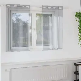 Užuolaidos 2 Pcs Tamsiai Pilka 140X140Cm Poliesteris