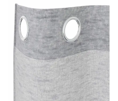 Aizkari Ar Aizkariem 2 Pcs Tumši Pelēka 140 X 245 Cm Poliesters Vidaxl