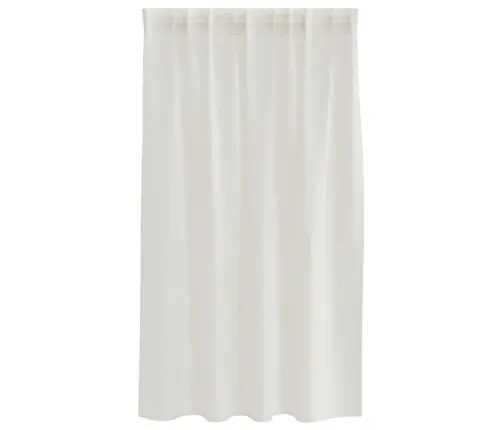 Voile Kardin Kardinatega 2 Pcs Cream 140X175Cm Polüester