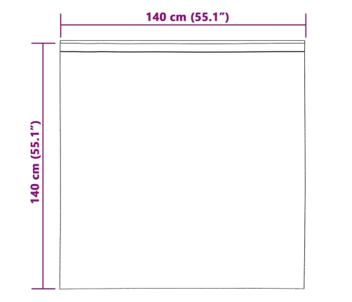 Užuolaidos Su Užuolaidomis 2 Pcs Kreminė 140X140Cm Poliesteris