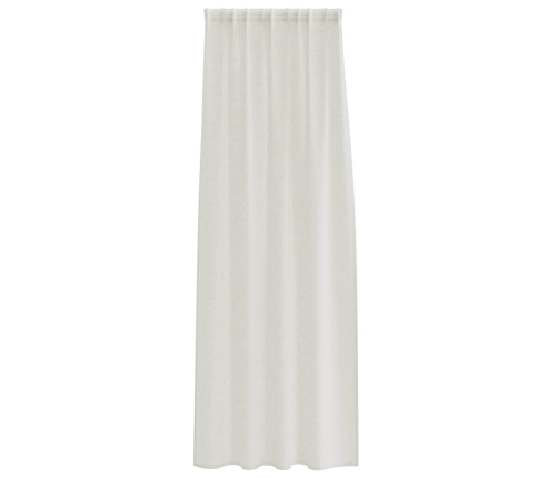 Aizkari Ar Aizkariem 2 Pcs Krēmkrāsa 140 X 225 Cm Poliesters Vidaxl