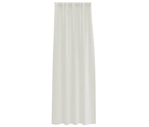 Voile Užuolaida 2 Pcs Kreminė 140X175Cm Poliesteris