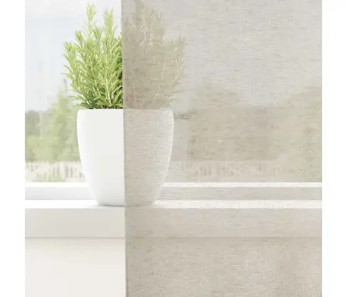 Aizkari Ar Aizkariem 2 Pcs Smiltis 140 X 225 Cm Poliesters Vidaxl