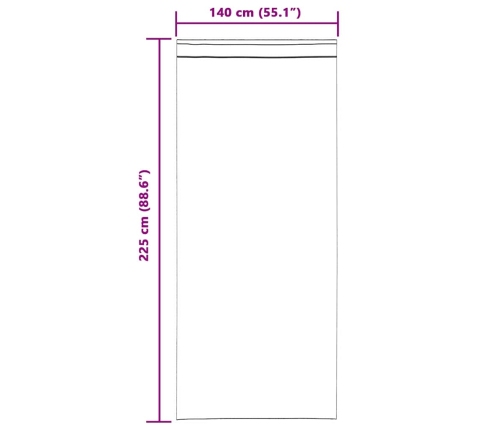 Aizkari Ar Aizkariem 2 Pcs Smiltis 140 X 225 Cm Poliesters Vidaxl
