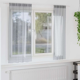 Aizkari Ar Aizkariem 2 Pcs Tumši Pelēka 140X175Cm Poliesters Vidaxl