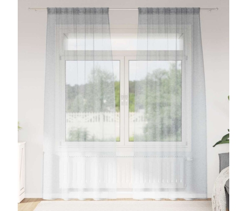 Aizkari Ar Aizkariem 2 Pcs Tumši Pelēka 140 X 260 Cm Poliesters Vidaxl
