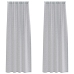 Aizkari Ar Aizkariem 2 Pcs Tumši Pelēka 140 X 260 Cm Poliesters Vidaxl